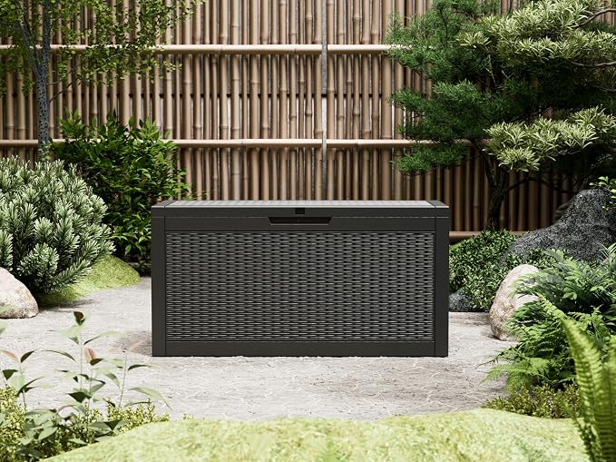 60 Gallon Outdoor Storage Deck Box Waterproof, Large Resin Storage Container - Image 5