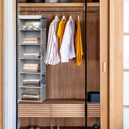 Simple Houseware 6 Shelf Hanging Closet Organizer - Image 2