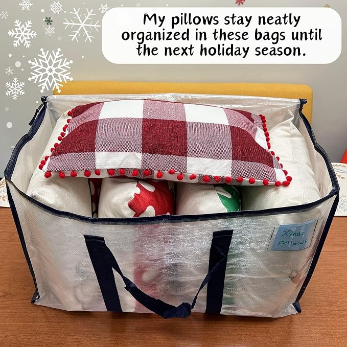 VENO 2 Pack Moving Bags and Large Christmas Storage Bins - Image 2