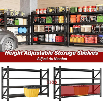 5000LBS Heavy Duty Garage Shelving Units, Metal Garage Shelves, Large Storage - Image 6