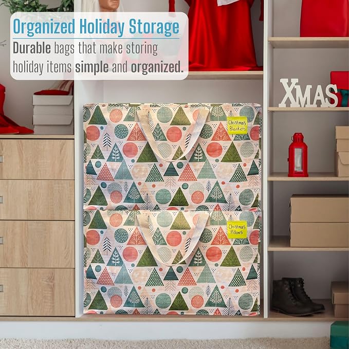 VENO 2 Pack Moving Bags and Large Christmas Decoration Storage Bins - Image 6