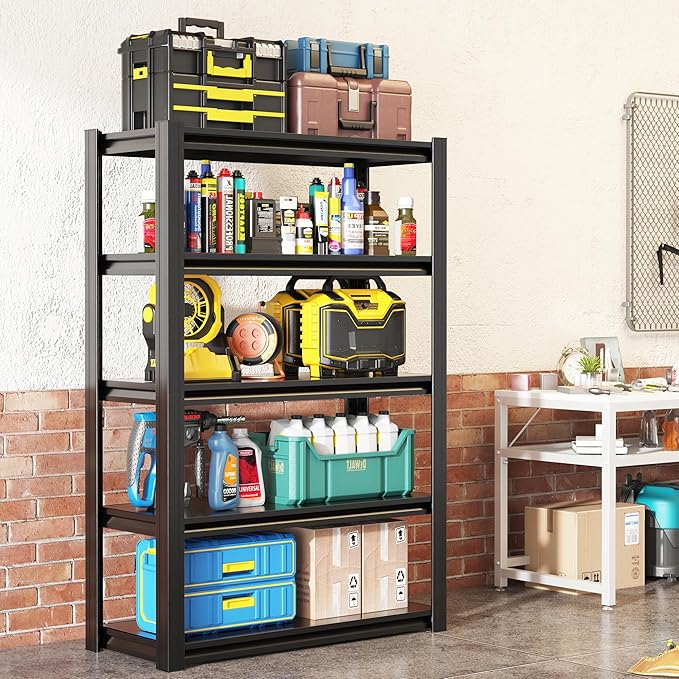 62" H Garage Shelving, Heavy Duty Storage Shelves, Garage Storage Shelves by Unknown