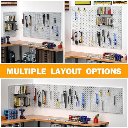 Pegboard Smith Metal Pegboard Panels, Wall-Mounted Pegboard Organizer System - Image 6