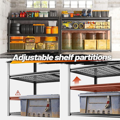 REIBII Garage Shelving 3500LBS, 6 Tier Storage Shelves, Adjustable Heavy Duty - Image 6