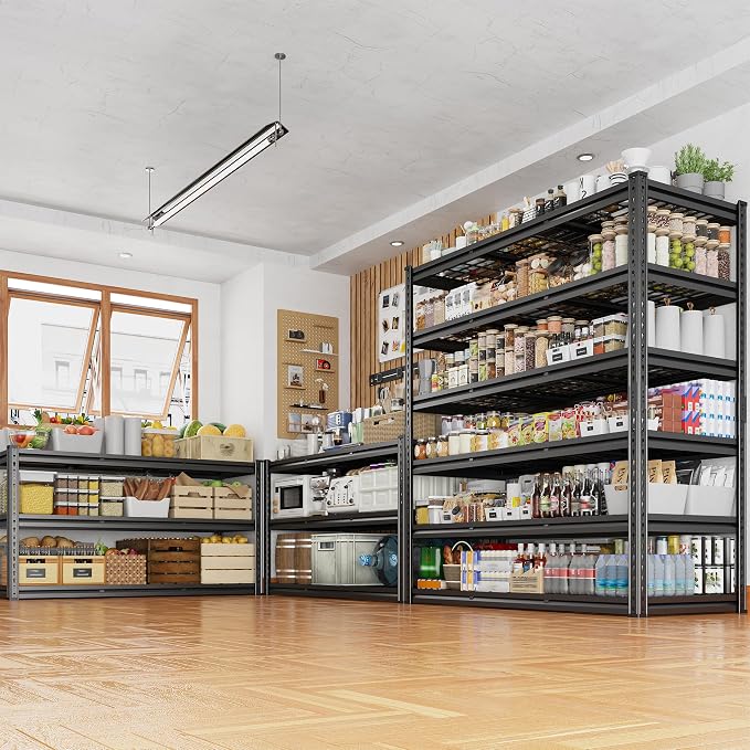 REIBII 3600LBS Garage Shelving 78" H Storage Shelves Heavy Duty 6-Tier - Image 8