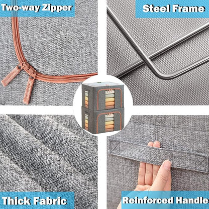 Large Storage Bags, Stackable Clothes Storage Bins - Image 6
