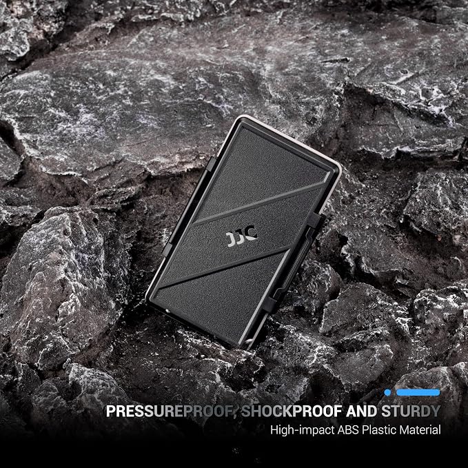 4 Slots CF Card Holder, Water-Resistance Anti-Shock Compact Flash Card Case - Image 7