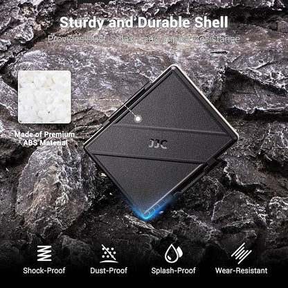 JJC 45 Slots Memory Card Case for 30 Micro SD and 15 SD Cards - Image 6