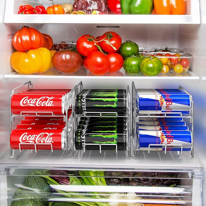 Simple Houseware 2PK Front Loading Tall skinny Can Dispenser - Image 3