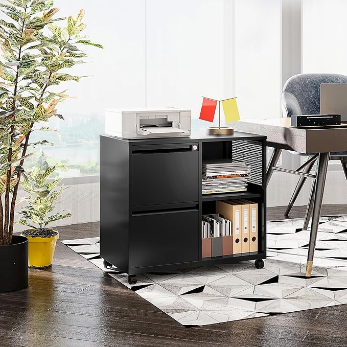 SISESOL 2 Drawer File Cabinet - Image 4