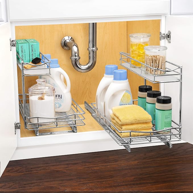 LYNK PROFESSIONAL® Pull Out Under Sink Kitchen Cabinet Organizer - Image 6
