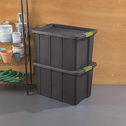 Sterilite 30 Gal Latching Tuff1 Storage Tote, Stackable Bin - Image 3