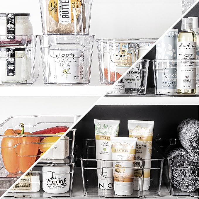 BINO | Stackable Plastic Storage Bins, Large - Image 5