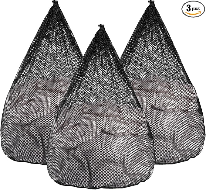 3Pcs Mesh Laundry Bags Washing Machine Mesh Wash Bags Jumbo by OKAKA