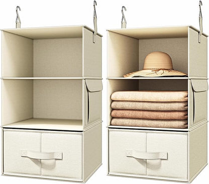 Vailando 3-Shelf Hanging Closet Organizer, Baby Clothes Storage and Organization by Vailando