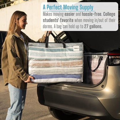 VENO 4 Pack Heavy Duty Moving Bags, Storage Bags, Packing Supplies, Top Zipper - Image 6