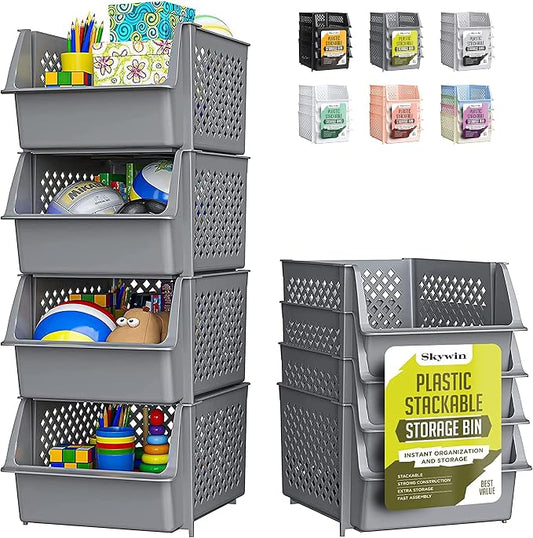 Skywin TidyFriend Stackable Storage Bins by Skywin