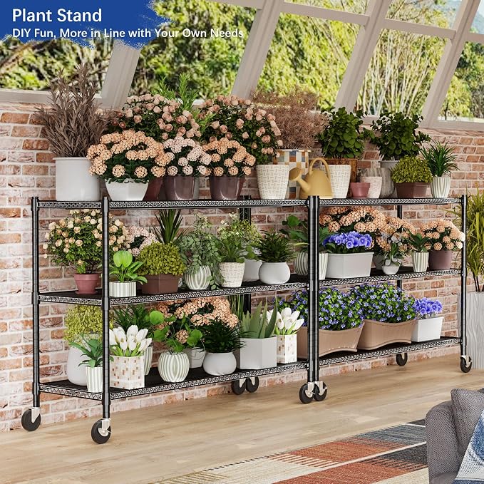 Heavy Duty Shelving, 51.6" H Garage Shelving Unit - Image 6