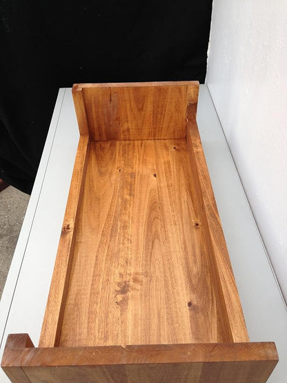 Ideas to Home Computer Monitor Riser Solid Albus Wood - Image 3