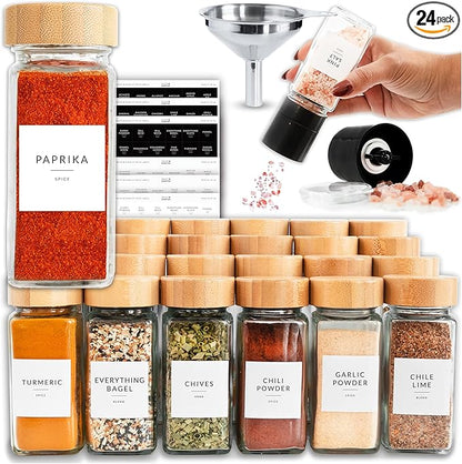 SAVVY & SORTED Glass Spice Jars by SAVVYSORTED%C2%AE