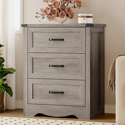 3-Drawer Dresser for Bedroom, Small Wooden Chest of Drawers - Image 8
