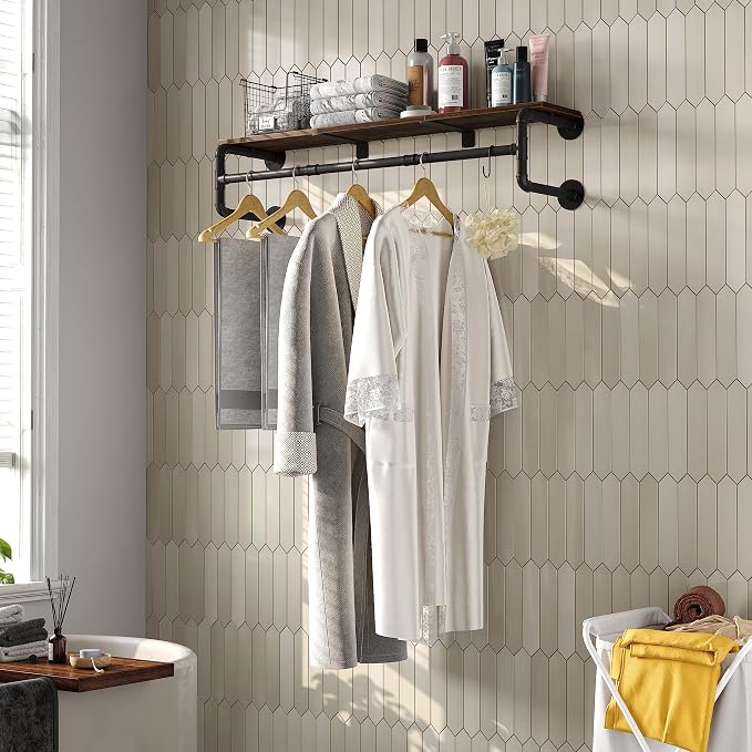 Industrial Pipe Clothes Rack - Image 4