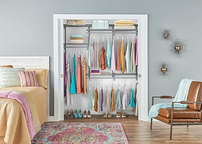 ClosetMaid ShelfTrack Wire Closet Organizer System, Adjustable from 4 to 6 Ft. - Image 2
