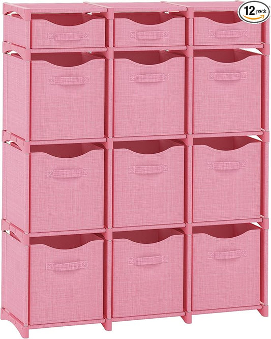 12 Cube Closet Organizers And Storage | Includes All Storage Cube Bins | Easy by Neaterize