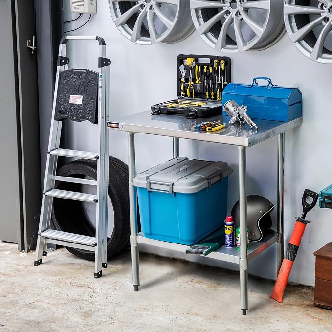 DuraSteel 24x30 Stainless Steel Work Table - Image 7
