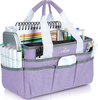 JJRING Craft Organizer Tote Bag, Art Storage Caddy by JJRING