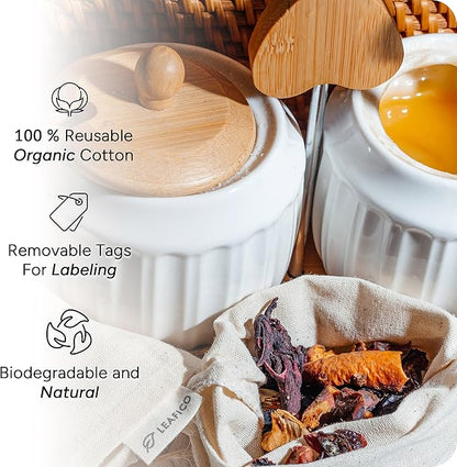LEAFICO Reusable Cotton Bags - Image 4