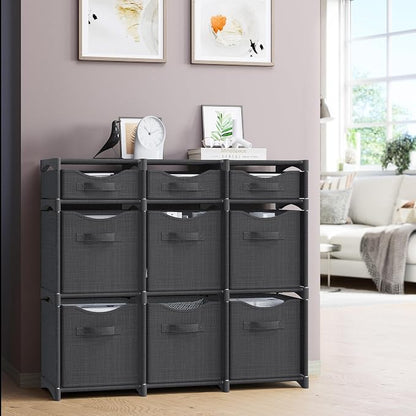9 Cube Closet Organizers And Storage | Includes All Storage Cube Bins | Easy To - Image 5