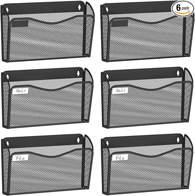 Wall File Organizer, Mesh Hanging File Organizer, Home Office Organization and by BOHDK