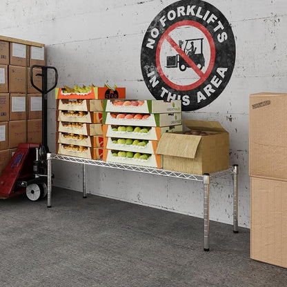 14" Deep x 48" Wide x 14" Height Wire Shelving Kit | 1-Tier | NSF Commercial - Image 5