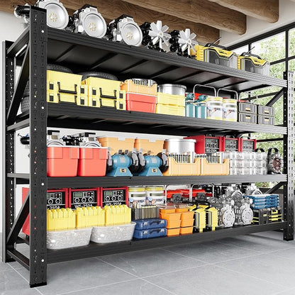 5000LBS Storage Shelves, Adjustable Industrial Shelving, 4 Tier Metal Shelving by Anxxsu