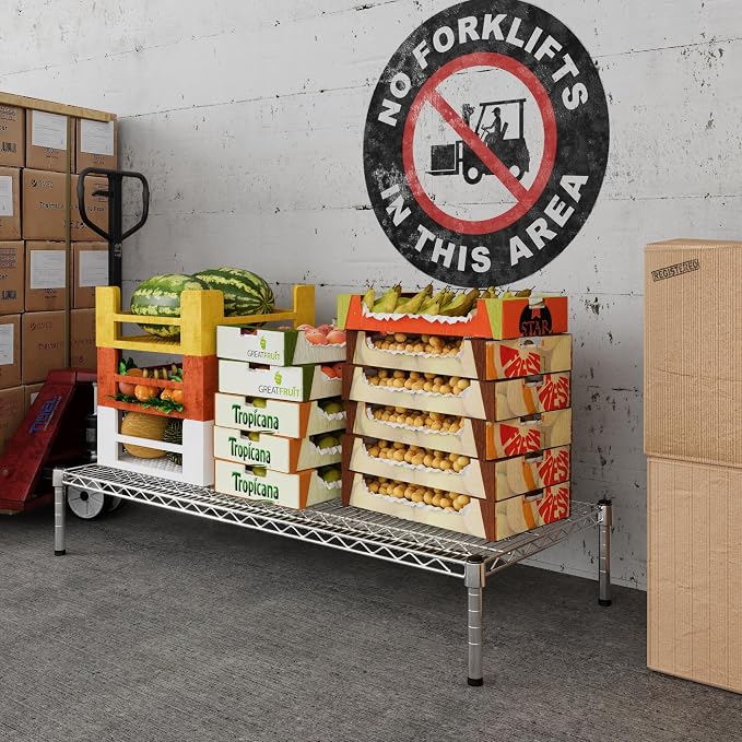21" Deep x 48" Wide x 8" Height Wire Shelving Kit | 1-Tier | NSF Commercial - Image 5