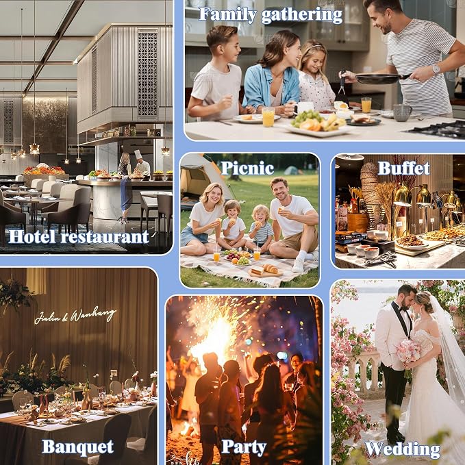 Chafing Dishes for Buffet 1 Pack, 11Qt Food Warmers for Parties Buffet - Image 9