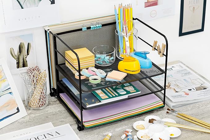 CAXXA 4 Tier Mesh Document Trays - Image 8