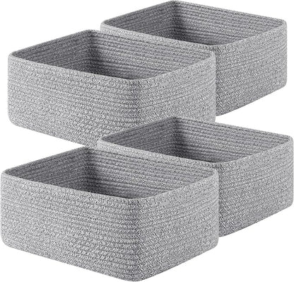 OIAHOMY 4 Pack 14.17*11.02*6.3IN Storage Baskets by MasterofSpaceOptimization