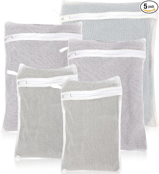 5-Piece Organic Cotton Laundry Bags by NAHADS