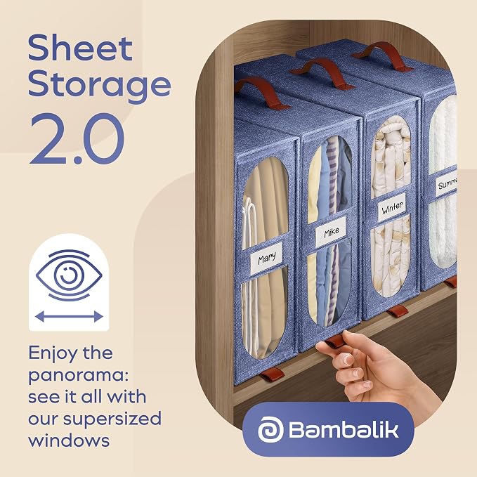 8x Bed Sheet Organizer Storage Boxes - Image 2