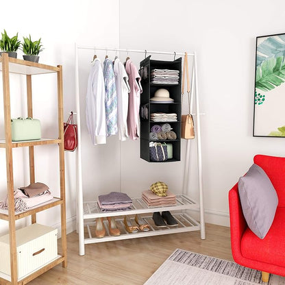 MAX Houser 5-Shelf Hanging Closet Organizer, Space Saver, Cloth Hanging Shelves - Image 6