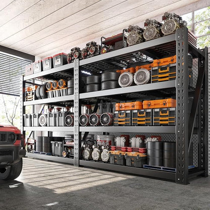 Bepatio 93" W 4-Tier Industrial Garage Shelving 9348LBS Heavy Duty Shelving - Image 2