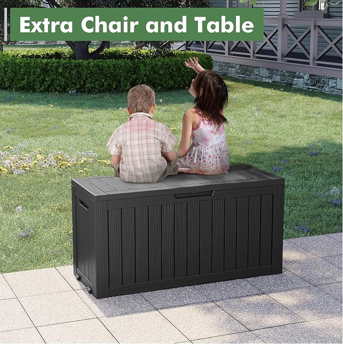 Outdoor Storage Box, Resin Deck Boxes Indoor and outdoor, Waterproof Storage - Image 6