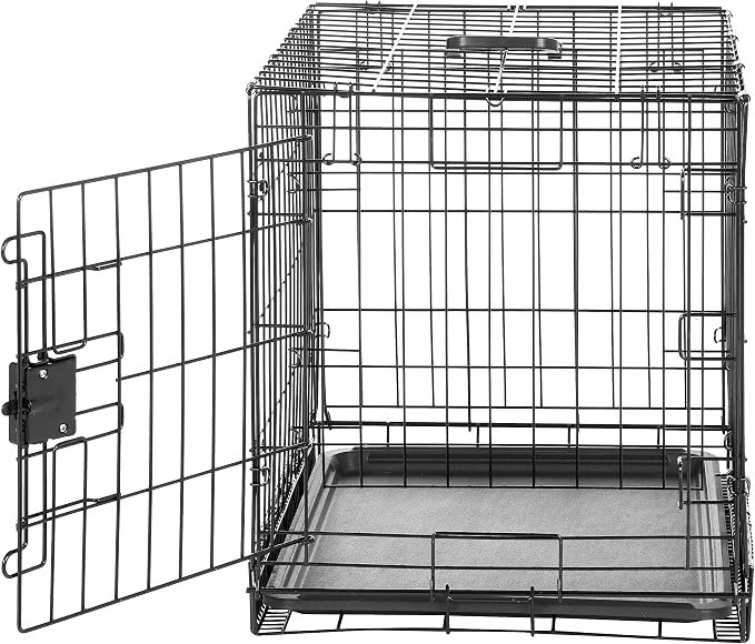Amazon Basics Durable, Foldable Metal Wire Small Dog Crate - Image 3