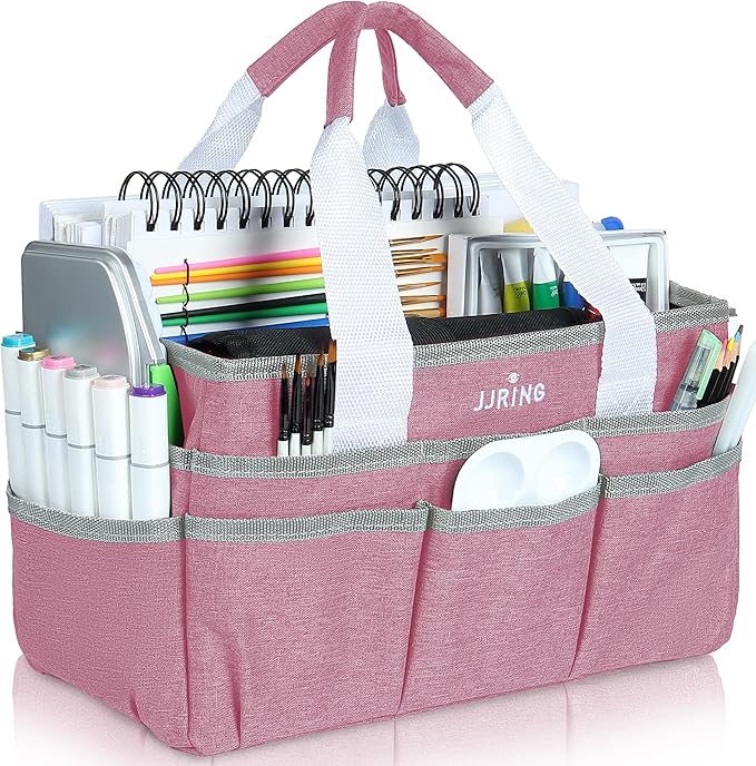 JJRING Craft Organizer Tote Bag, Art Storage Caddy by JJRING