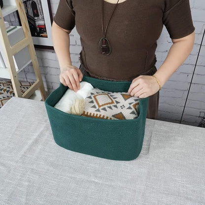 Cotton Rope storage Basket Bins15X10X9.3“ Basket - Image 3