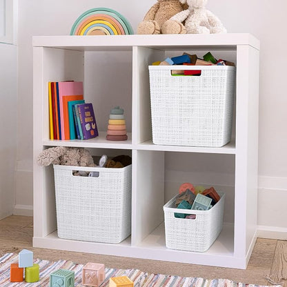 Curver Set of 8 Slim 6.8L Jute Decorative Plastic Organization and Storage - Image 9