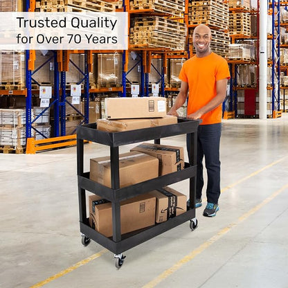 Tubstr 3-Tier Rolling Utility Cart 2-Pack | Each Supports up to 300 lbs. - Image 6