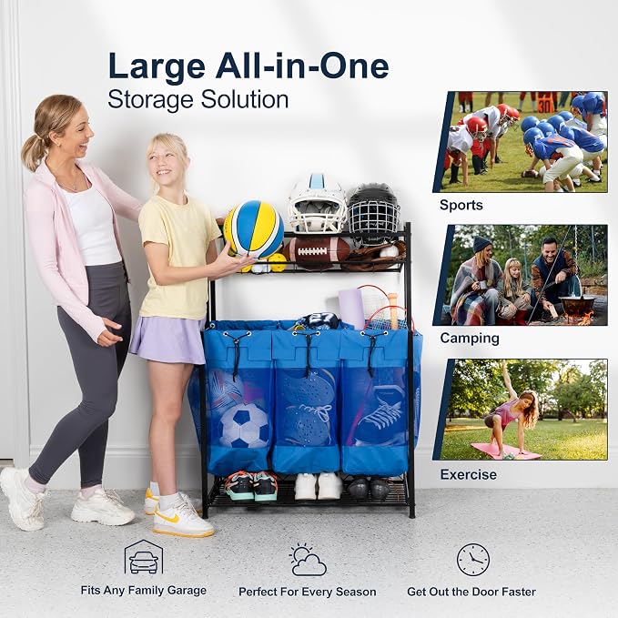 KASSELL Garage Sports Organizer Storage rack - Image 3